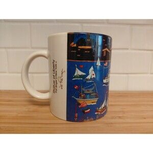 Statue Of Liberty New York Mug Made By  Pat Singer 1990 Excellent Condition